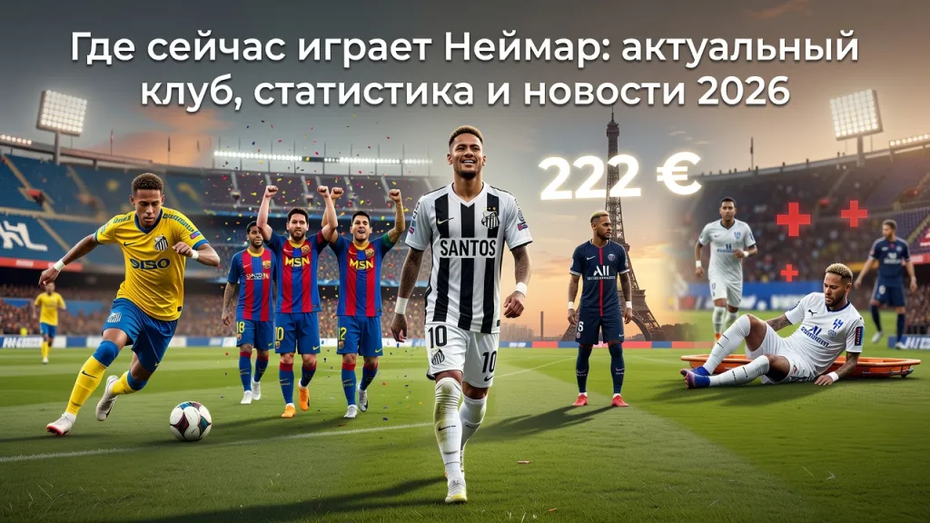 Где сейчас играет Неймар: актуальный клуб, статистика и новости 2026